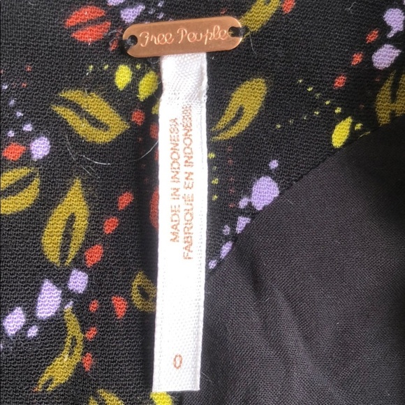 NWOT Free People Meet Virginia Romper in Black Combo size 0 - Picture 5 of 9